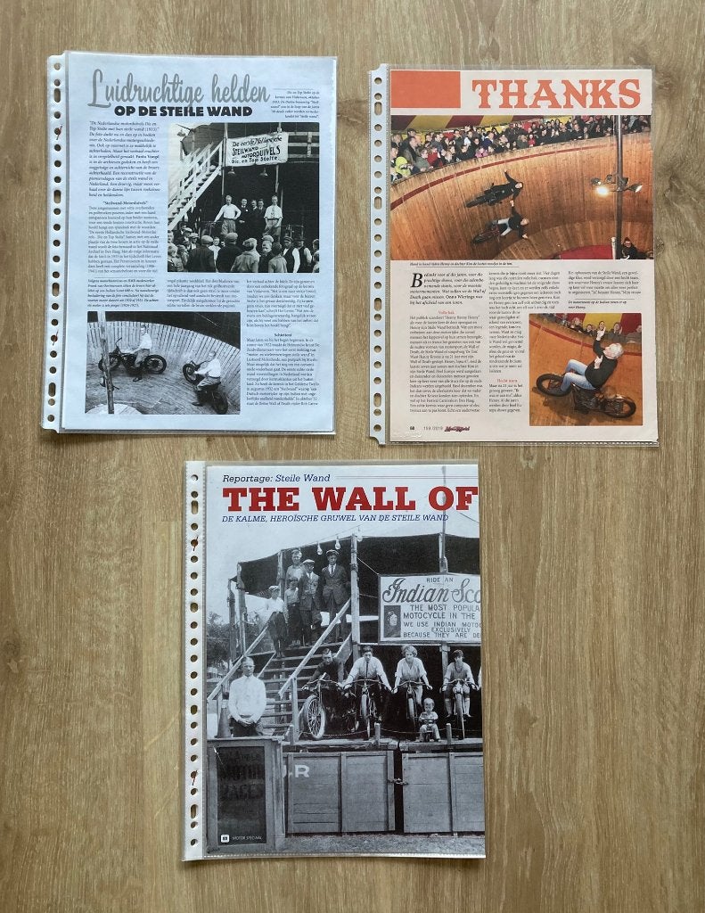 Map met documentatie over Steile Wand Motoren op Kermissen, Verzenden, Zo goed als nieuw, Algemeen