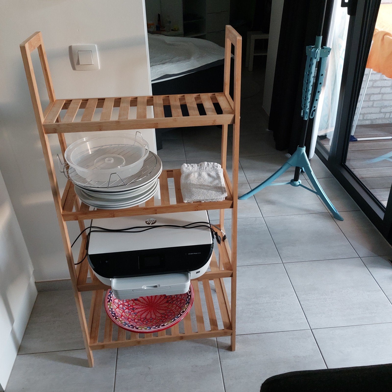 stevig bamboerek, Ophalen