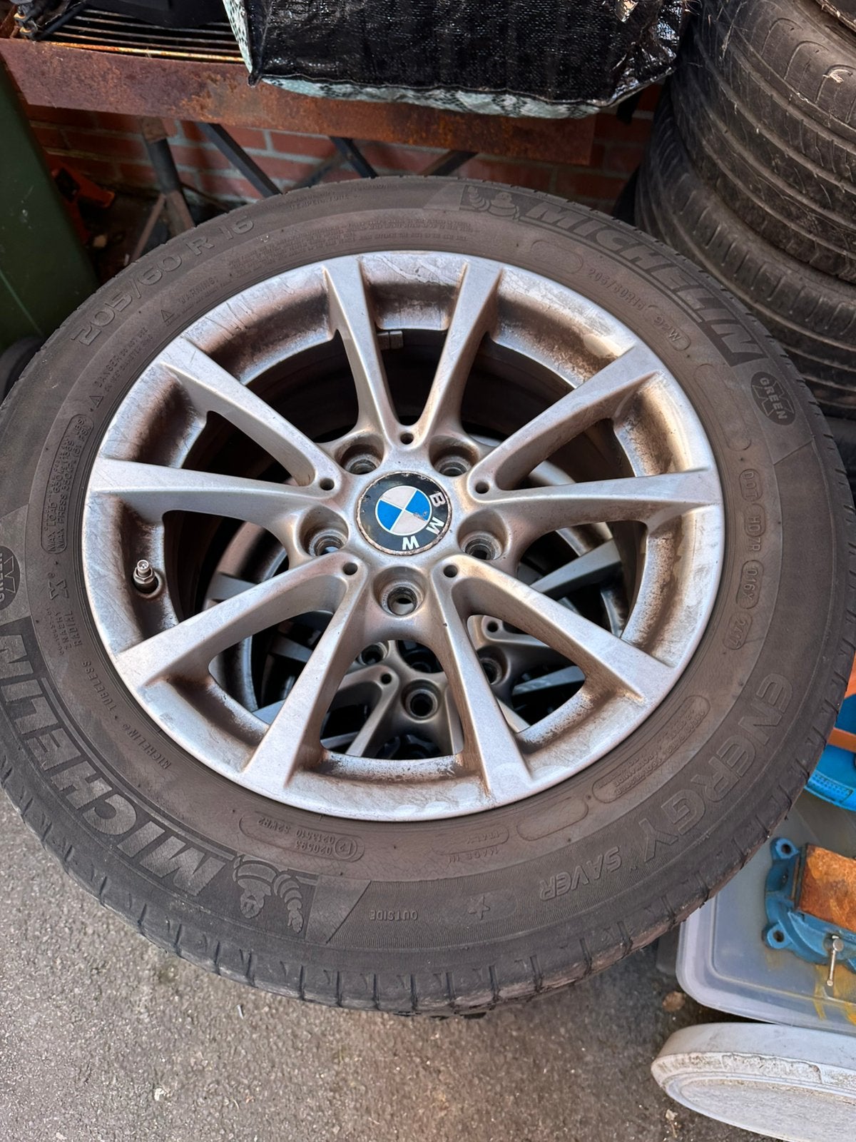Bmw velgen met banden, Auto-onderdelen, Ophalen, 16 inch, Zomerbanden, Banden en Velgen
