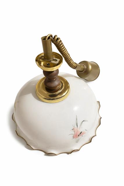 Unieke Vintage Trekpendel Luster - Vlinder&Bloemen-Porselein, Antiek en Kunst, Ophalen