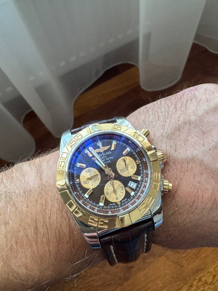 Breitling Cronomat, Handtassen en Accessoires, Ophalen, Leer, Breitling, Zo goed als nieuw
