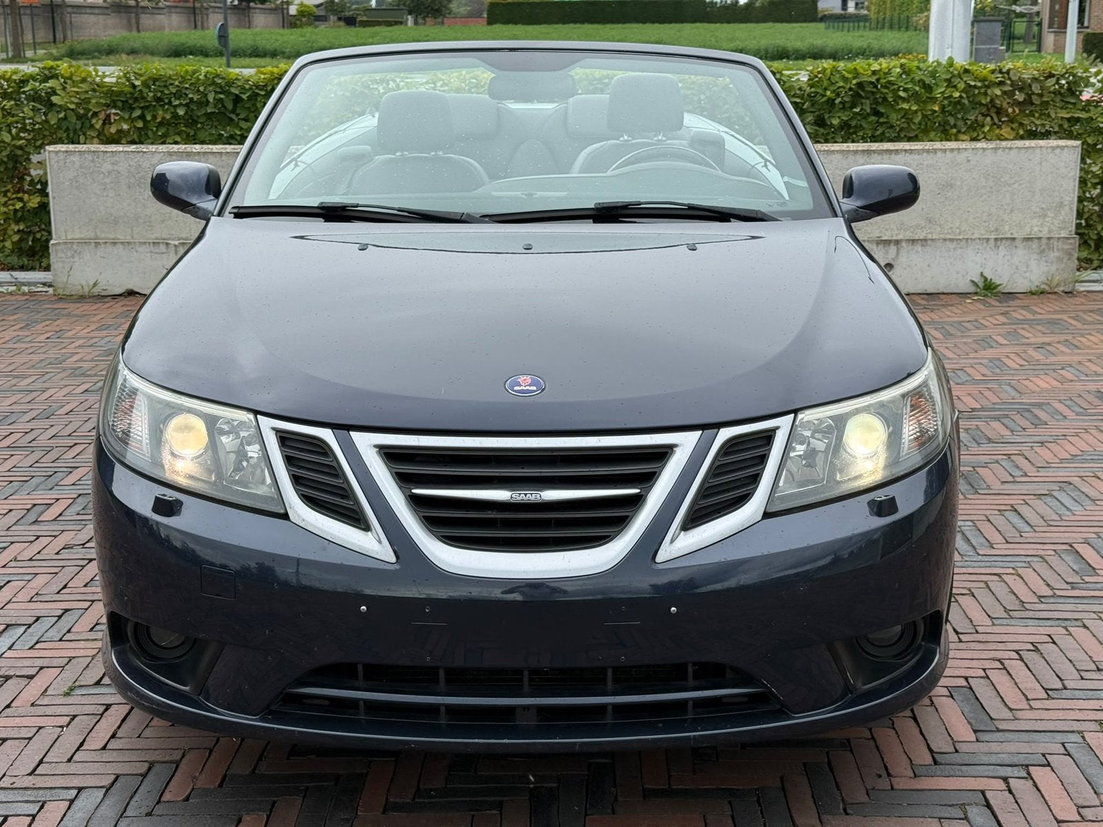 SAAB 9-3 CABRIO! /MOOIE UITVOERING! / 1.9 DIESEL! / GEKEURD!, Auto's, Voorwielaandrijving, Cabriolet, Blauw, Leder