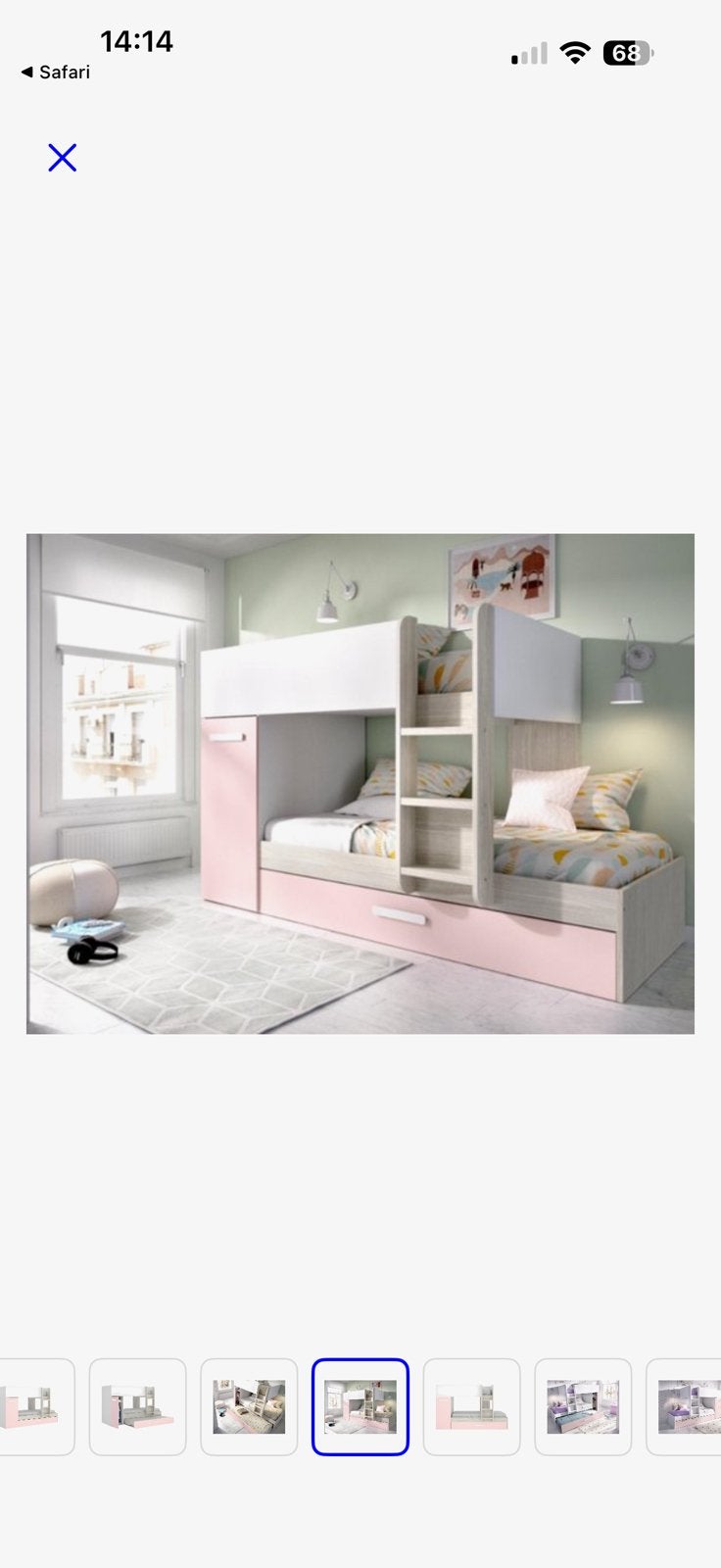 Stapelbed met kast, Ophalen, Stapelbed
