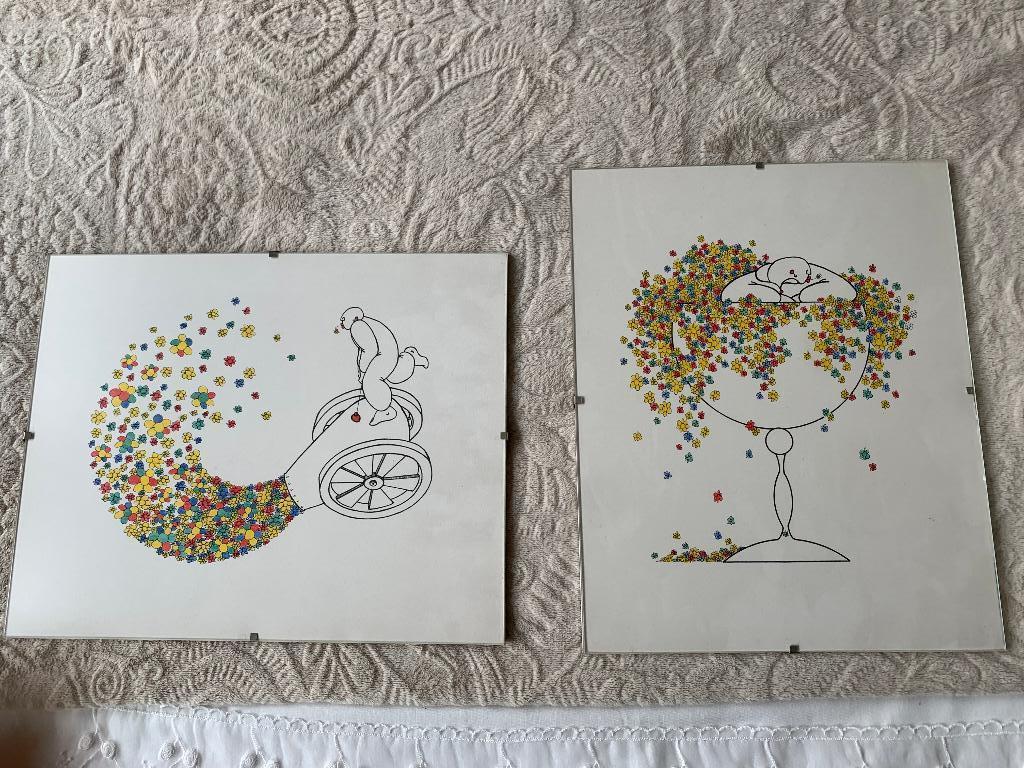 Dessins/Tableaux, Maison & Meubles, Accessoires pour la Maison | Peintures, Dessins & Photos, Utilisé, Dessin, Moins de 50 cm