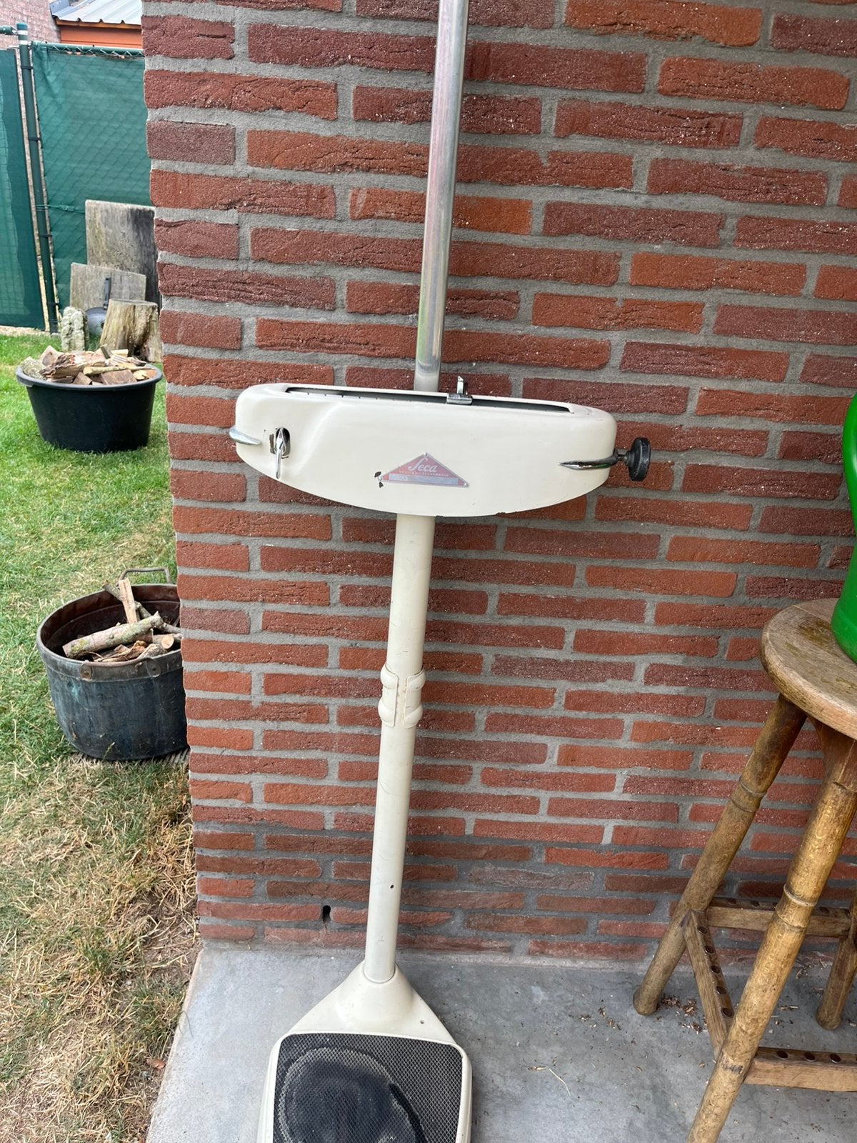 Seca vintage dokters weegschaal en lengte meter, Ophalen, Gebruikt
