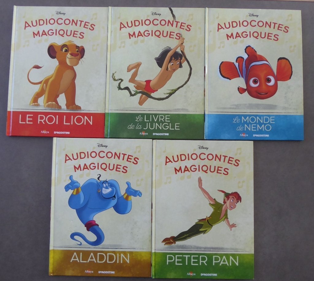 Lot 10 albums Audiocontes Magiques, sans les figurines, Garçon ou Fille, Enlèvement ou Envoi, Comme neuf, Contes (de fées)
