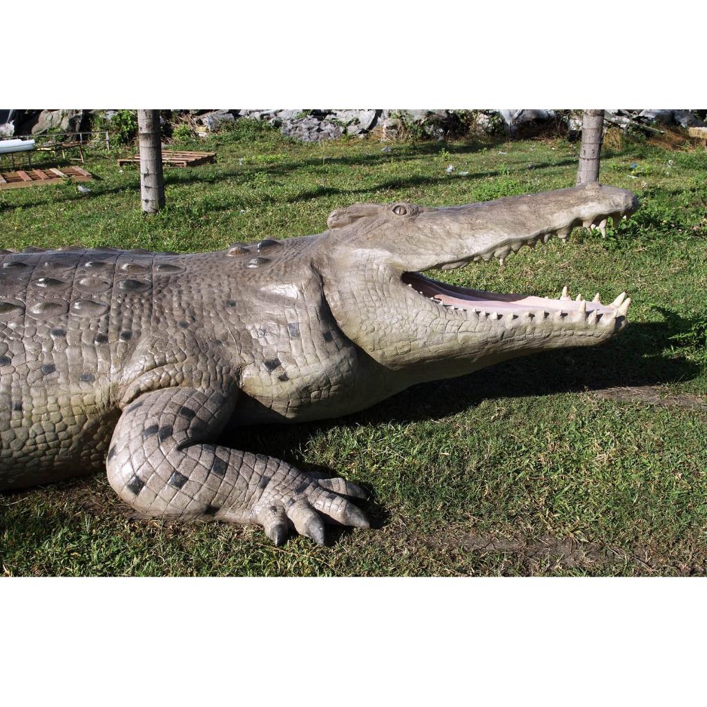 Krokodil 12 meter - levensecht krokodil beeld XXL, Verzamelen, Ophalen, Nieuw