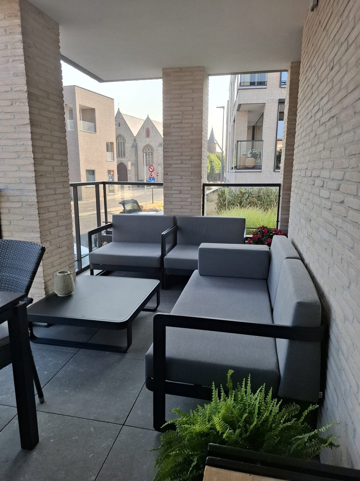 mooie lounge te koop!, Tuin en Terras, Ophalen, 5 zitplaatsen, Bank, Aluminium