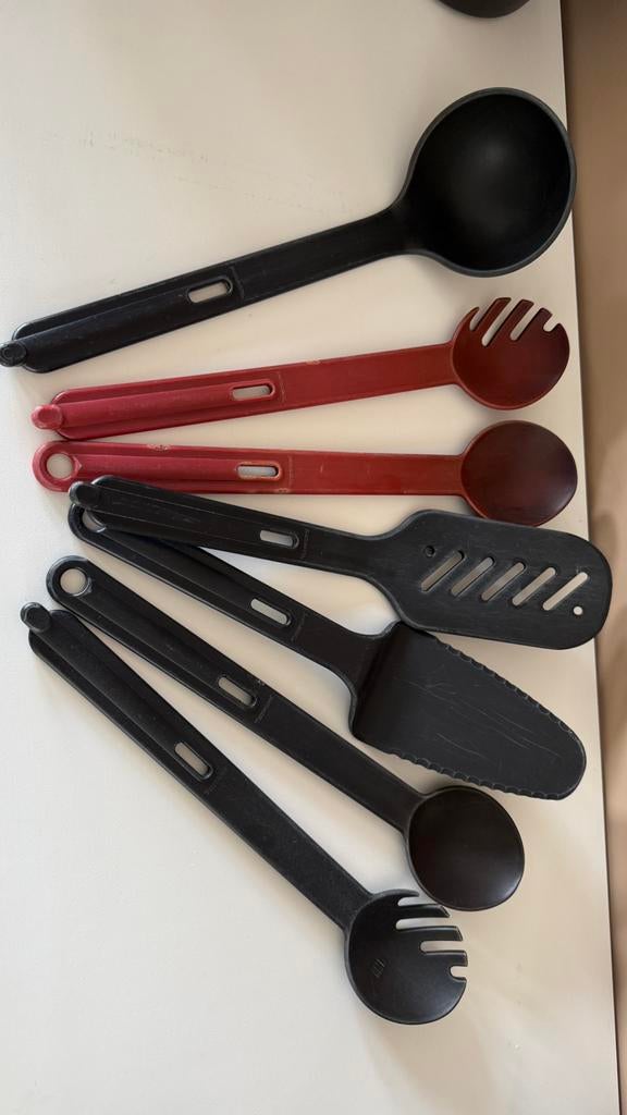 7 Tupperware lepels, Ophalen, Gebruikt