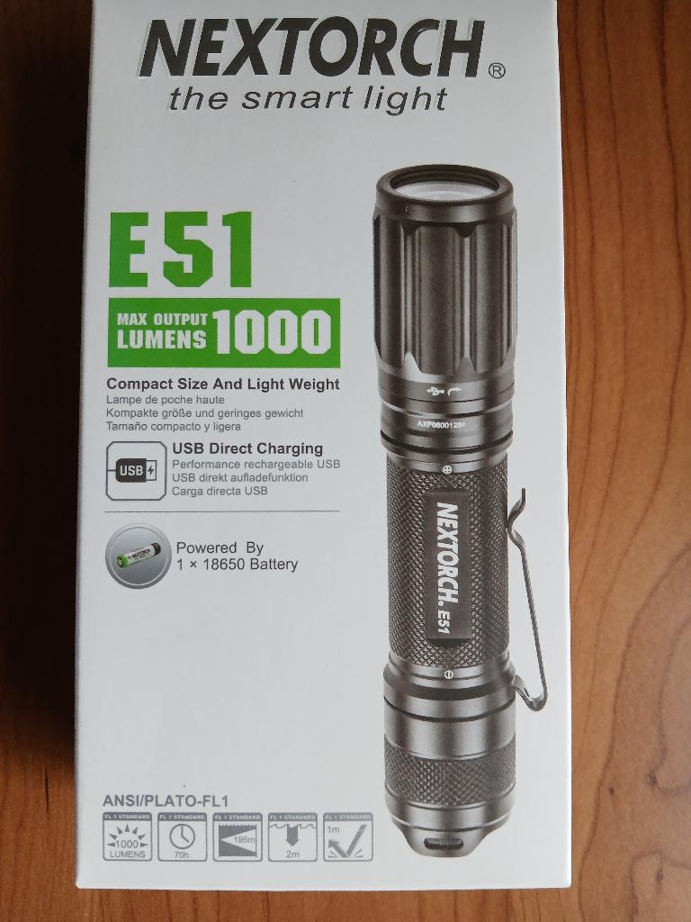 Zaklamp outdoor LED Nextorch E51 (3), Caravans en Kamperen, Zaklampen, Ophalen of Verzenden, Nieuw, Batterij
