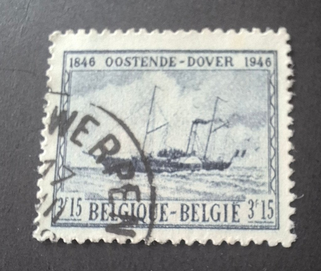 Herdenkingsreeks 100 jaar Oostende–Dover (1846–1946)., Ophalen, Scheepvaart, Gestempeld, Overig