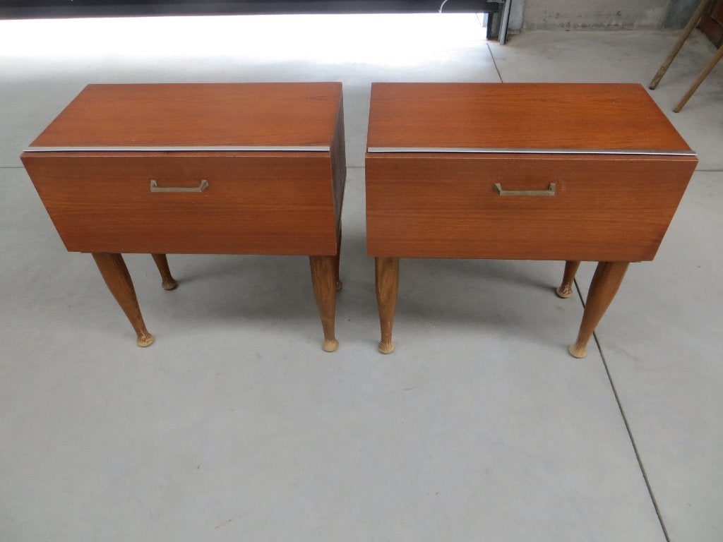 vintage nachtkastjes, Huis en Inrichting, Ophalen, Zo goed als nieuw, 45 tot 65 cm, Minder dan 55 cm