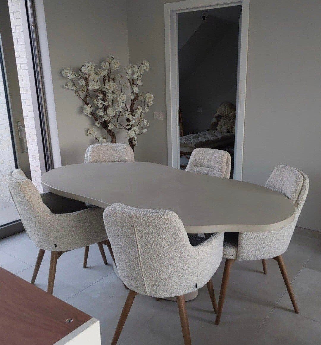 6 boucle maxfurn stoelen van deba, Enlèvement ou Envoi, Neuf, Crème