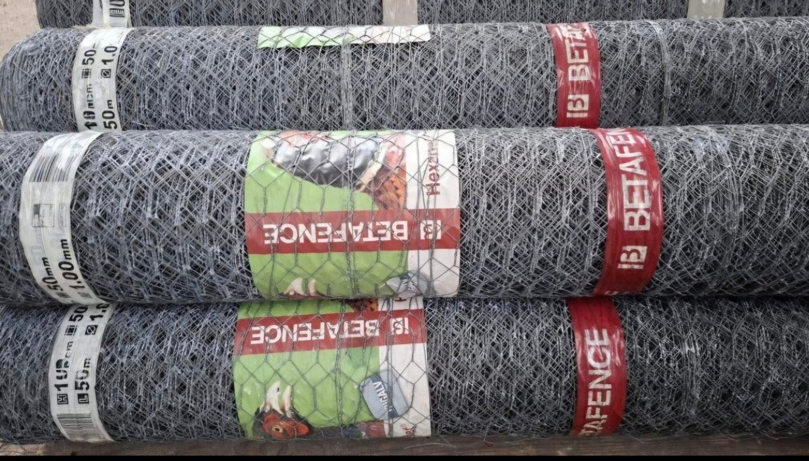 -50% korting! Nieuwe rollen kippengaas Betafence 100cm x 50m, Enlèvement ou Envoi, Fil