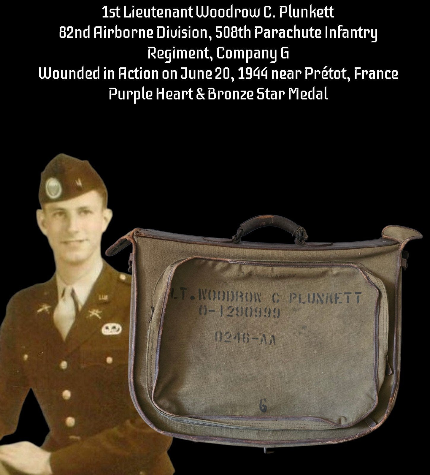Sac à vêtements B-4 américain de la Seconde Guerre mondiale,, Enlèvement ou Envoi, Armée de terre, Vêtements ou Chaussures