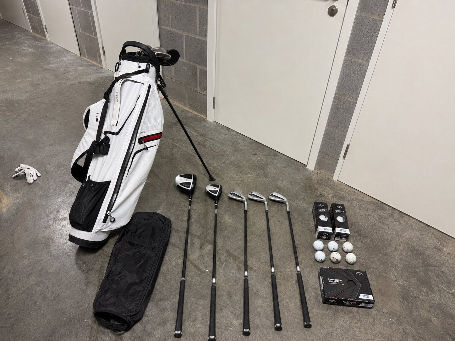 Ensemble de golf Inesis 100 + 12 Callaway Chrome Soft X, Enlèvement, Utilisé, Set, Callaway