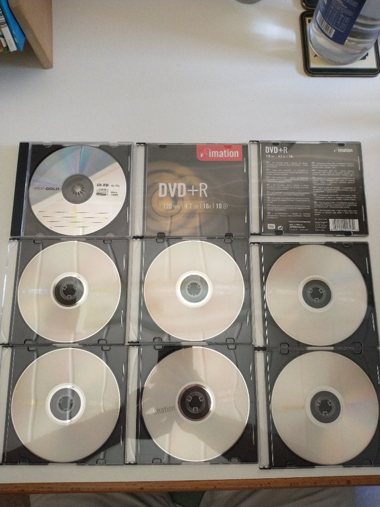 8x DVD+R en 1x CD-RW, Enlèvement ou Envoi, Comme neuf, Cd, Imation