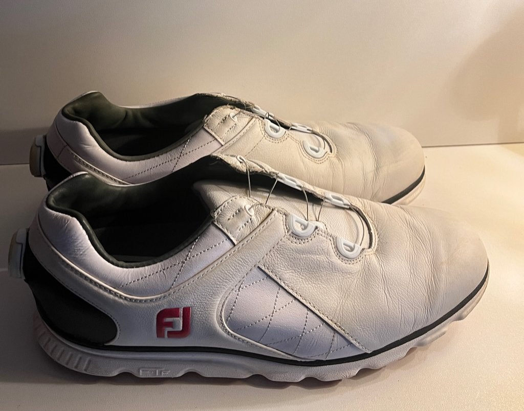 GOLF FOOT JOY 44 BOA bevestigingsschoenen + hoes, Ophalen of Verzenden, Zo goed als nieuw, Schoenen, Overige merken