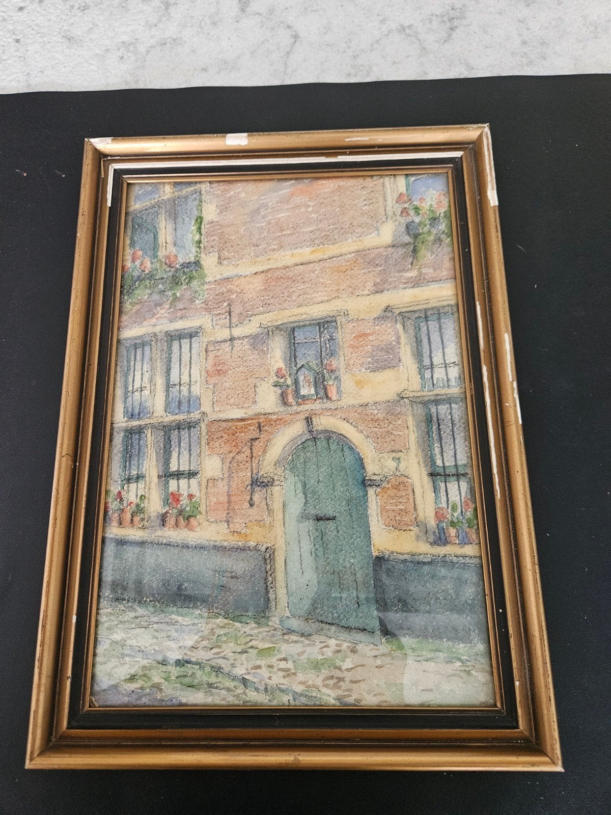 Peinture/aquarelle de T. Geenen, Enlèvement ou Envoi, Aquarelle