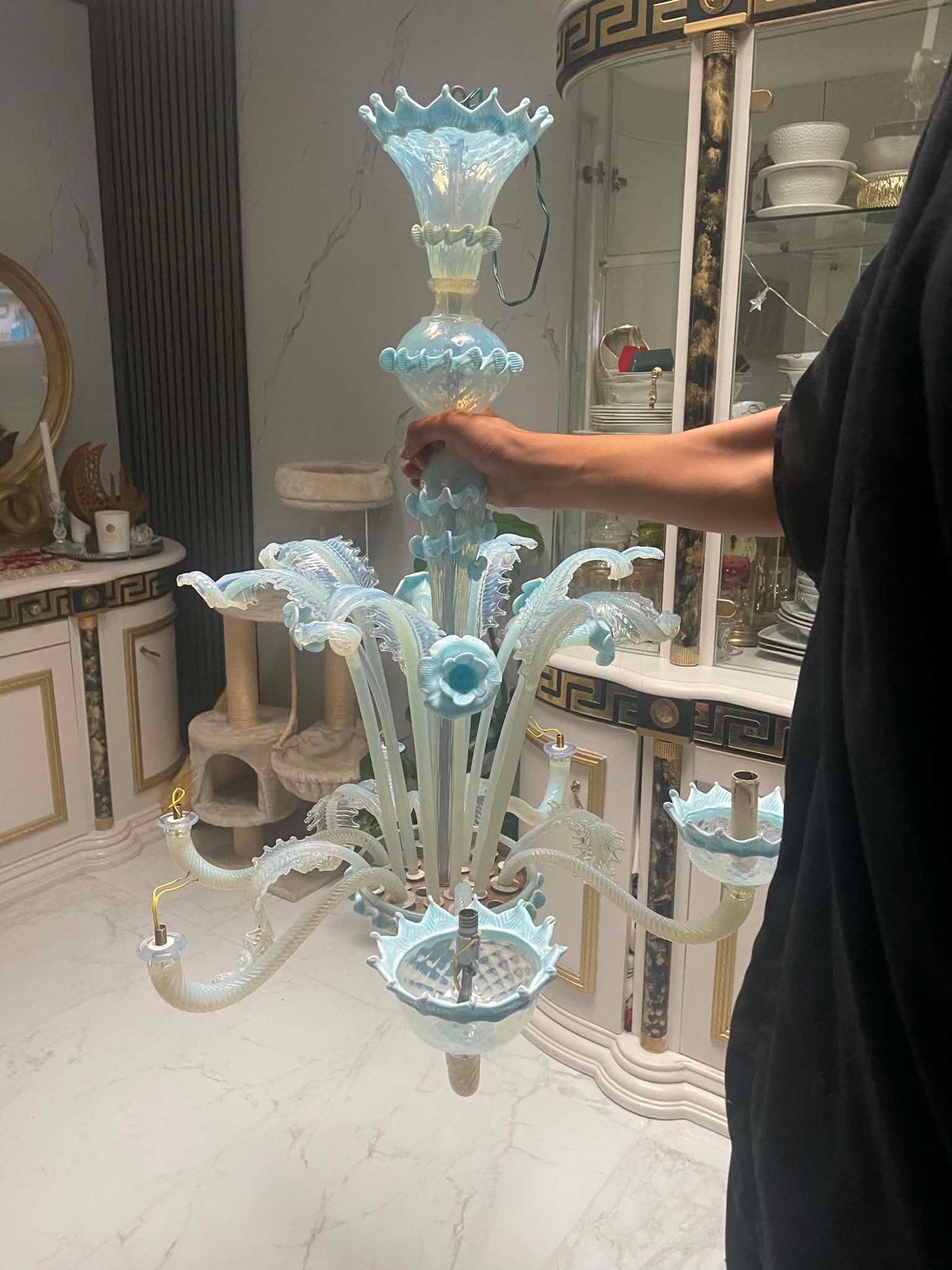 Murano luster, Huis en Inrichting, Ophalen, Zo goed als nieuw
