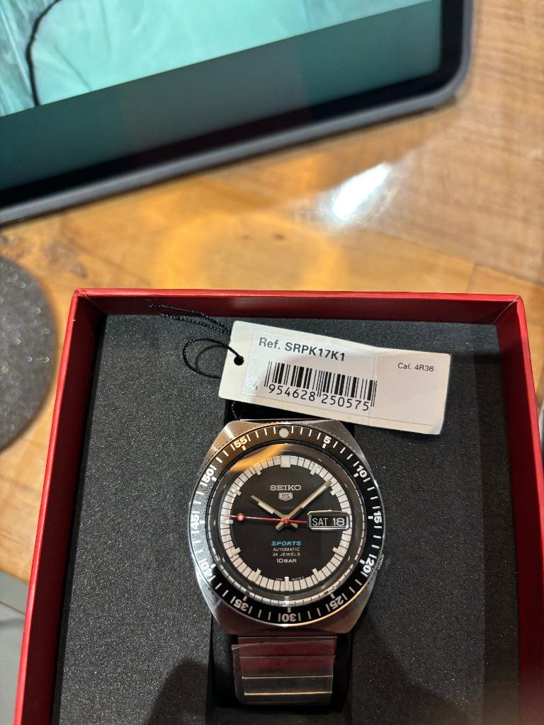 Seiko 5 Sports - 55th Anniversary Limited Edition, Staal, Polshorloge, Nieuw, Ophalen of Verzenden