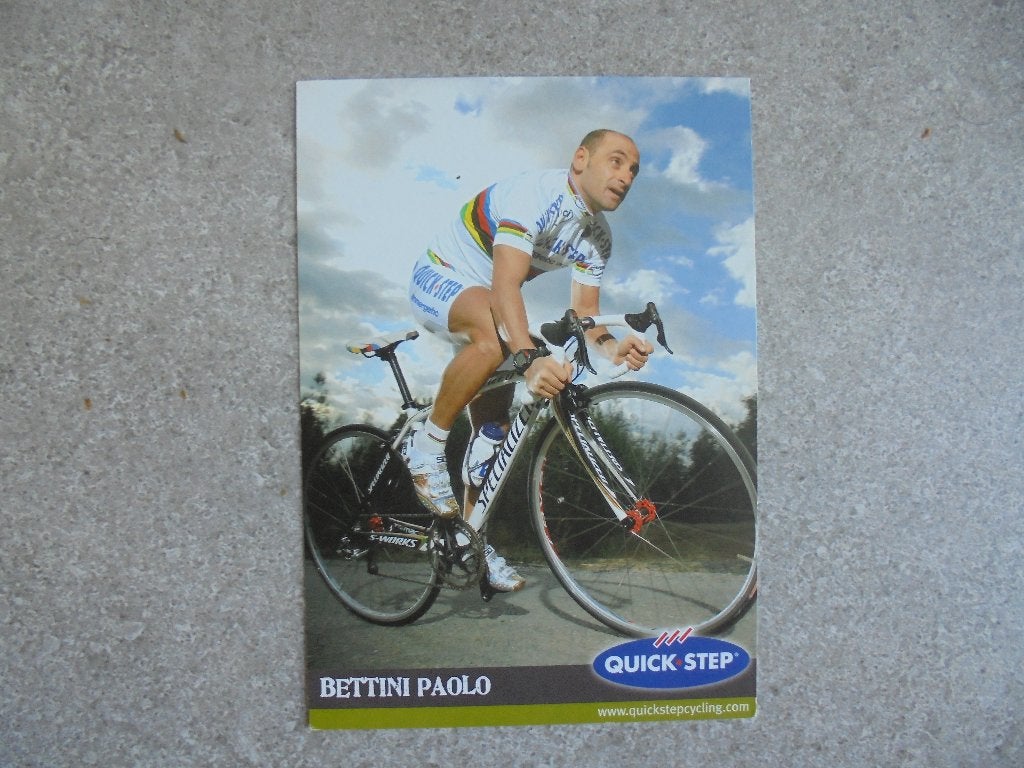 Wielerfoto Bettini Paolo, Envoi