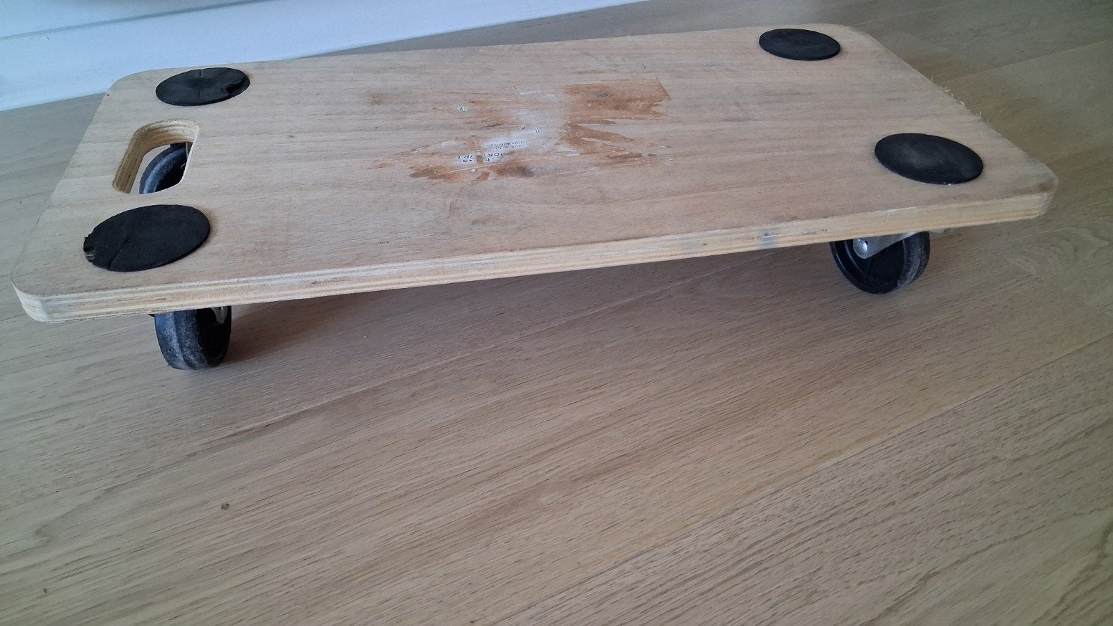 plank op wielen, Enlèvement, Planche