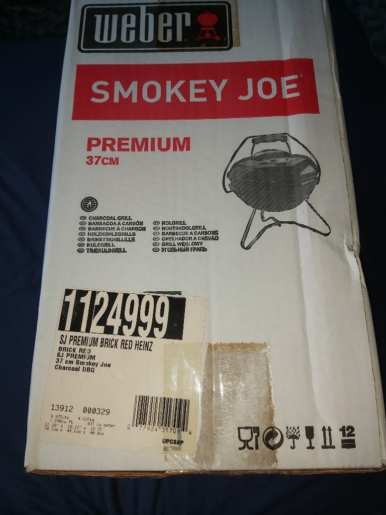 Weber smokey joe bbq nieuw brick red, Tuin en Terras, Houtskoolbarbecues, Ophalen, Nieuw, Weber