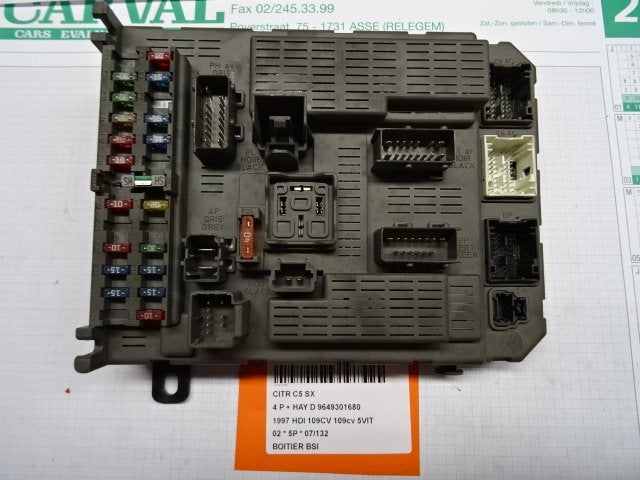 ORDINATEUR UNITE COMMANDE ELECTRONIQUE C5 I Berline (DC), Citroën, Kontakt-citroen@citroen.com, Utilisé, Citroën Deutschland GmbH