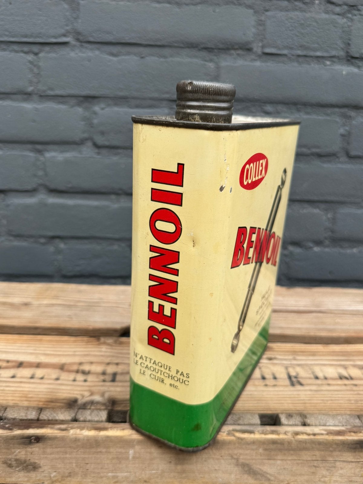 Bidon d'huile rare BENNOIL pour garage, Emballage, Enlèvement ou Envoi, ., Utilisé