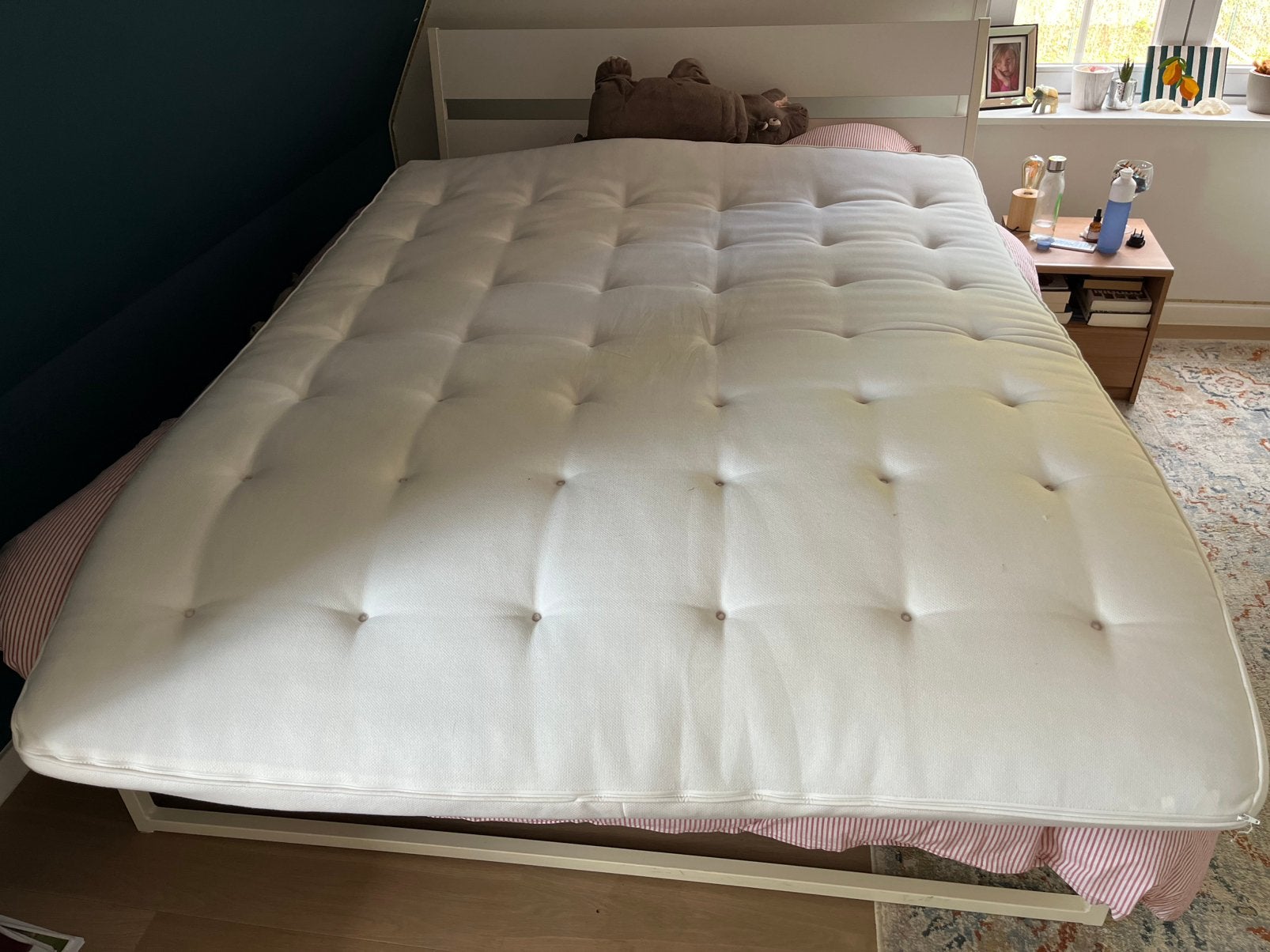 Sur matelas Ikea 160x200 cm, Maison & Meubles, Chambre à coucher | Matelas & Sommiers, Matelas, Queen size, Comme neuf, Enlèvement
