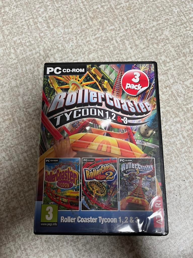Jeux PC cd rom Rollercoaster Tycoon, Games en Spelcomputers, Games | Pc, Zo goed als nieuw, Simulatie, Ophalen
