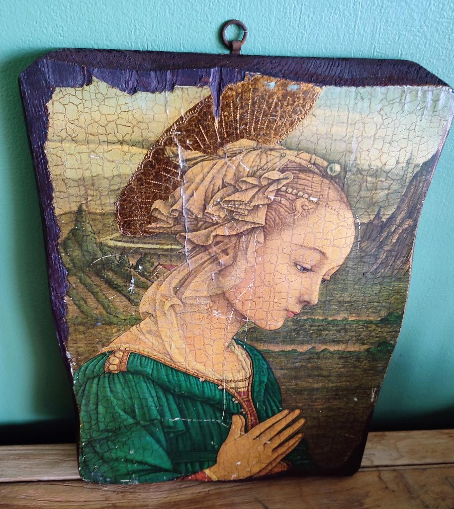 Madonna in gebed, naar een werk van Fra Filippo Lippi, Antiek en Kunst, Ophalen of Verzenden