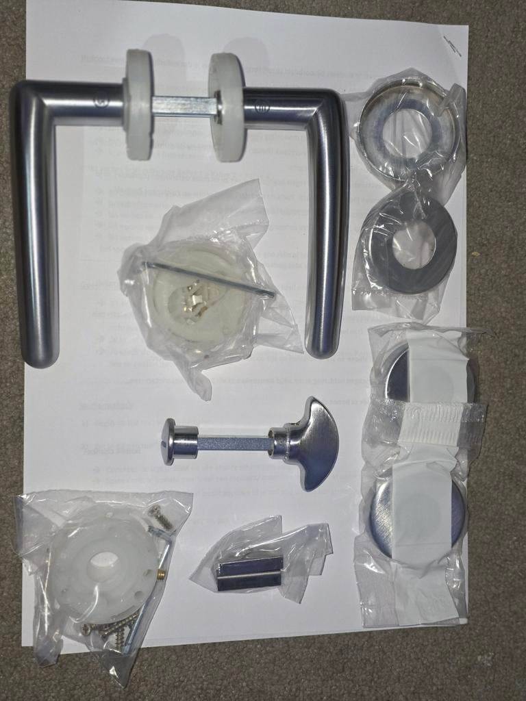 Deurklink inox wc, Doe-het-zelf en Bouw, Ophalen, Inox