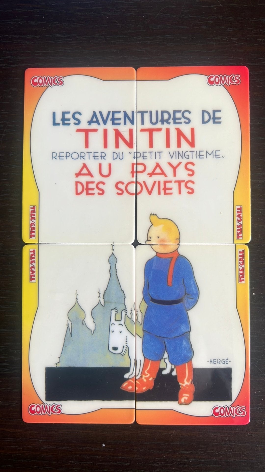 Cartes téléphoniques Tintin Comics  Tele Call 1998, Envoi, Tintin, Comme neuf