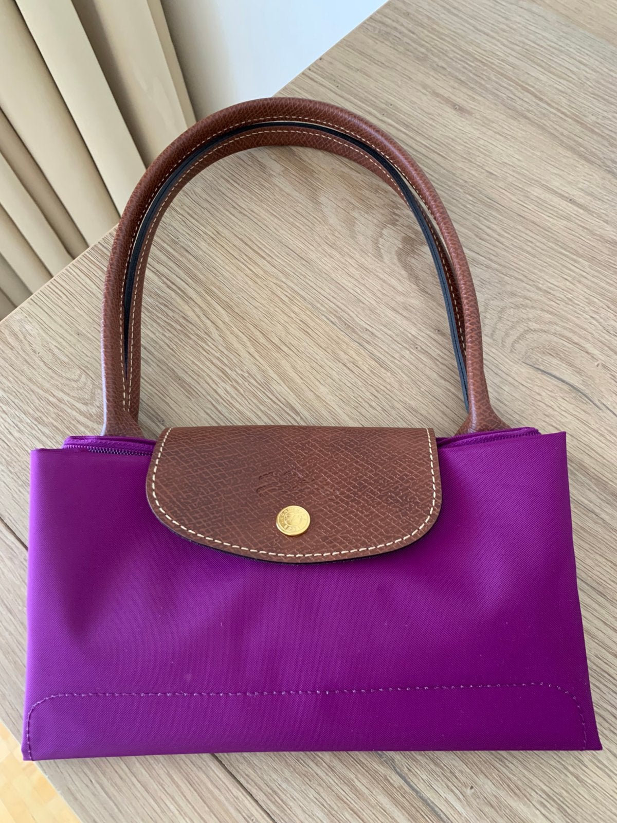 Sac à main Le Pliage Longchamp taille M violet, Enlèvement, Neuf, Violet, Sac à main