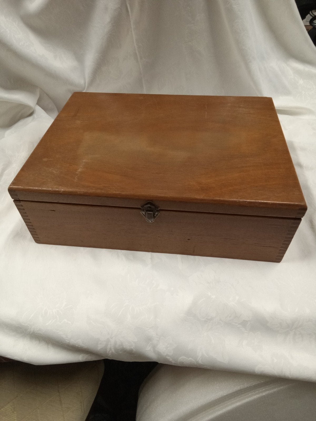 Oud, houten naaidoos., Minder dan 50 cm, Gebruikt, Minder dan 50 cm, Ophalen of Verzenden