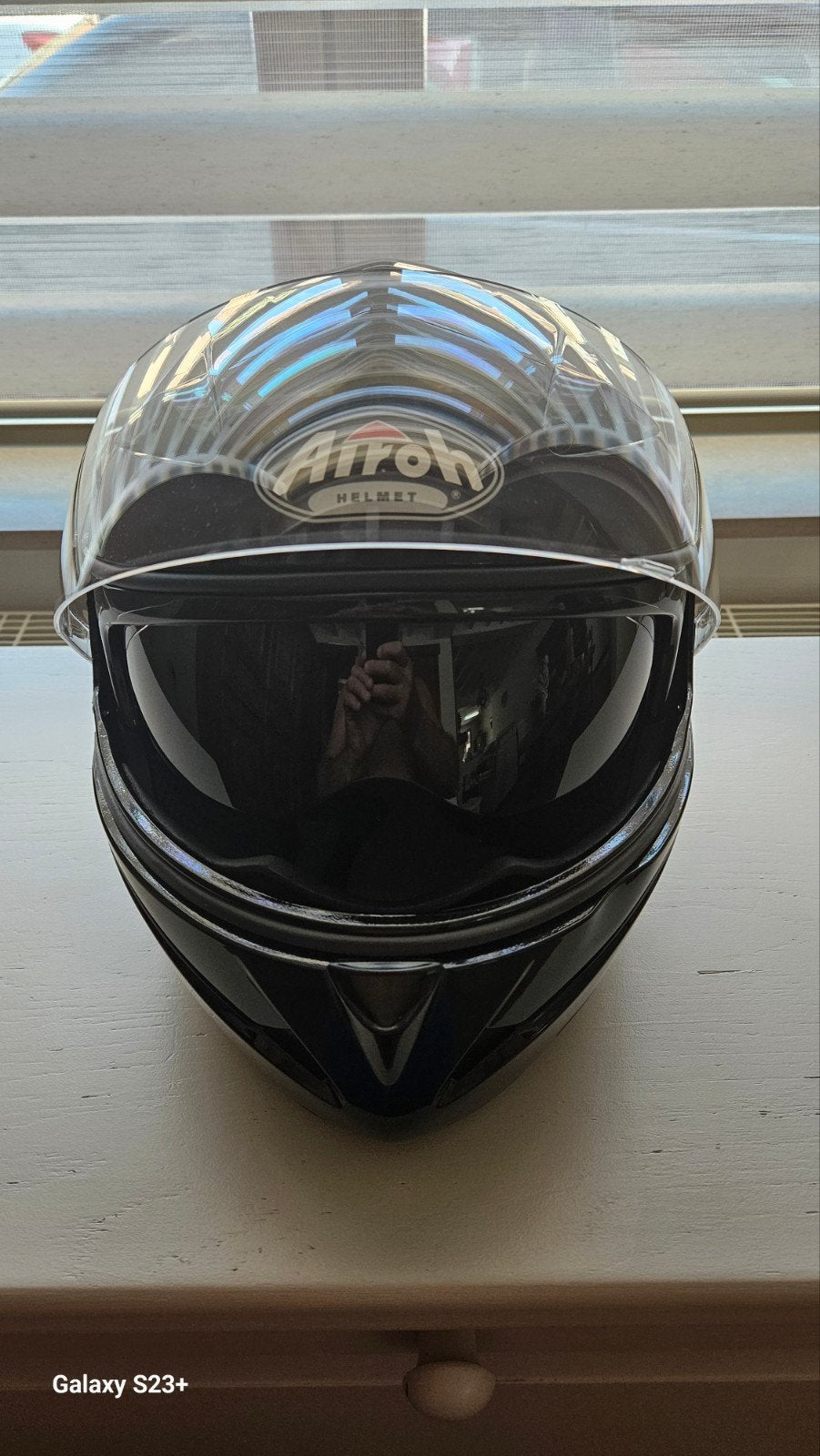 casque moto noir, Airoh Helmet, taille M 57-58, Autres marques, Enlèvement, Neuf, sans ticket, M