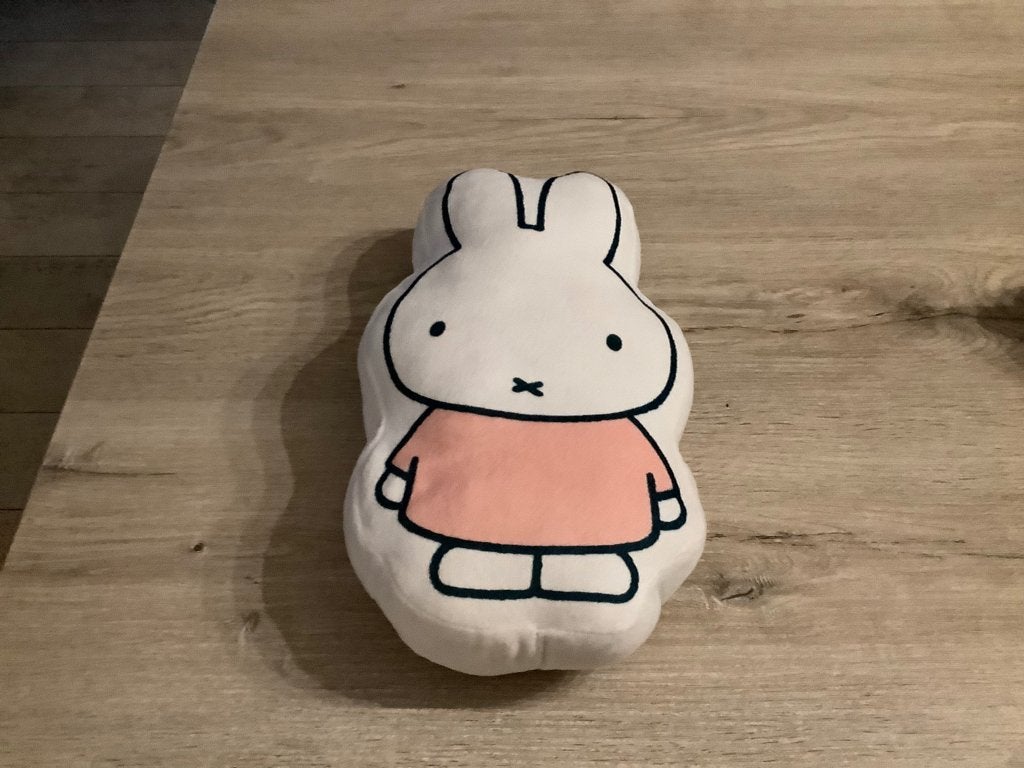 Nijntje pluche vormkussen (35 cm), Gebruikt, Overige merken, Konijn, Nijntje