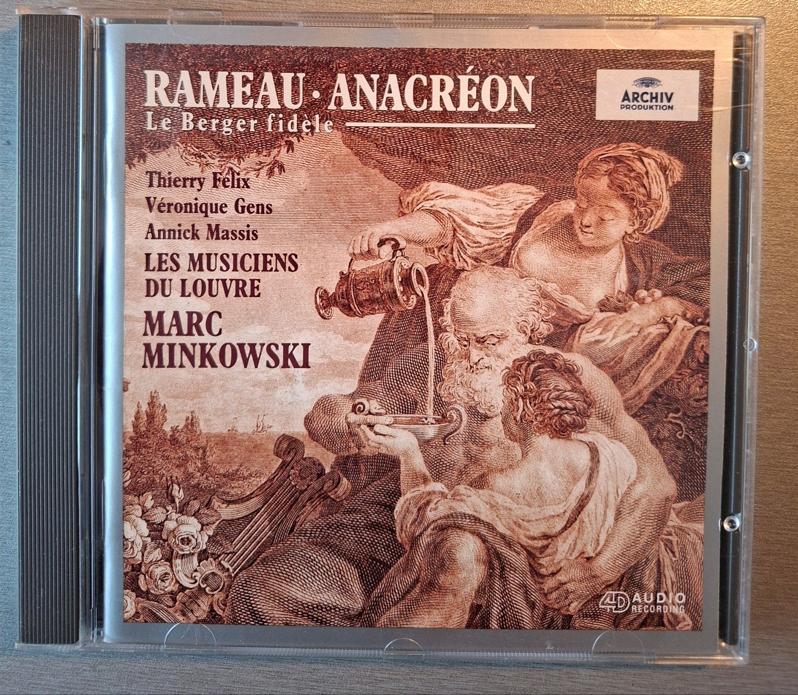 CD. Rameau. Anacréon (Archiv, Minkowski)., Enlèvement ou Envoi