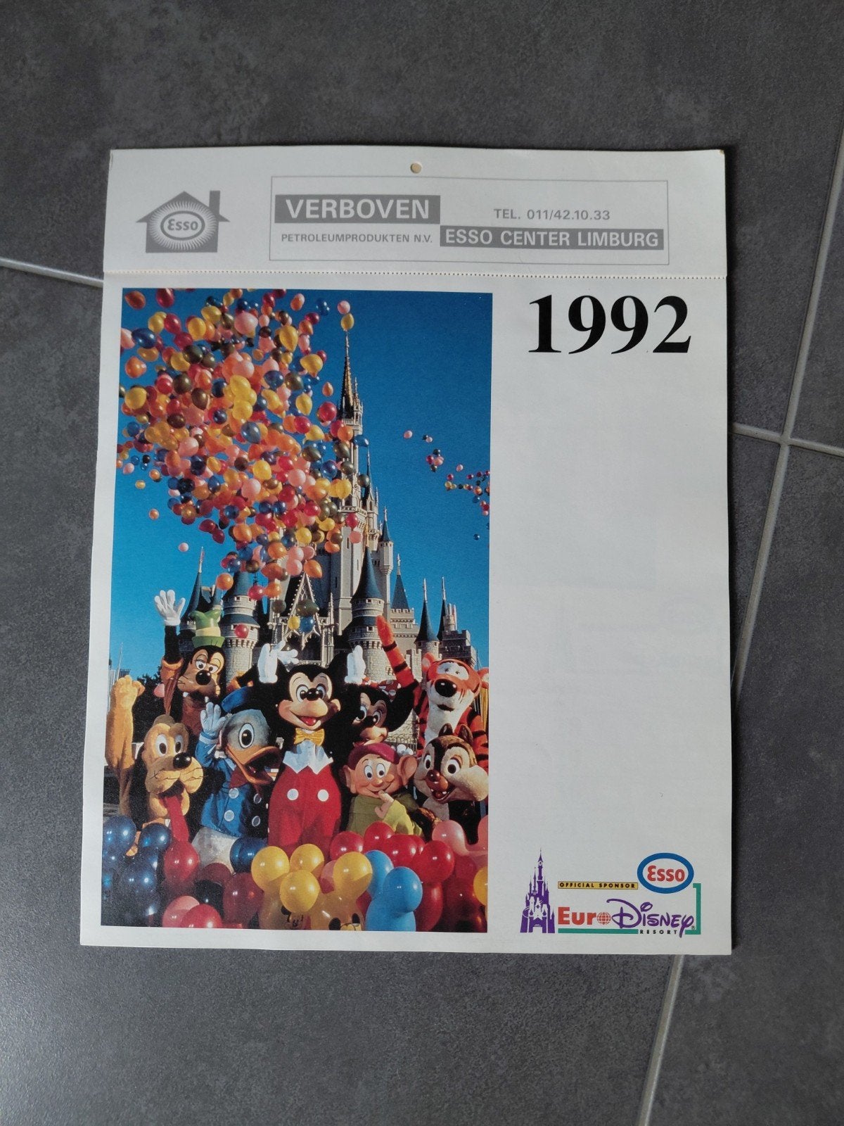 disney kalender 1992, Enlèvement