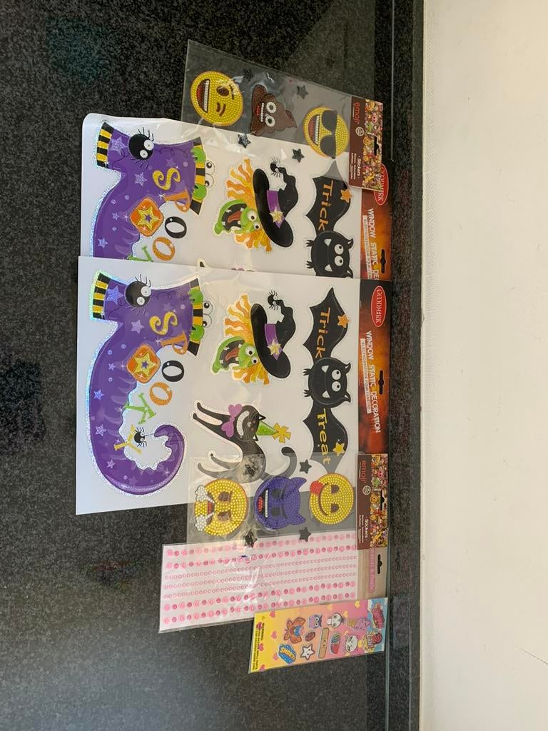 Goede halloween knutsel/decoratie stickers, Hobby en Vrije tijd, Ophalen, Nieuw, Versiering