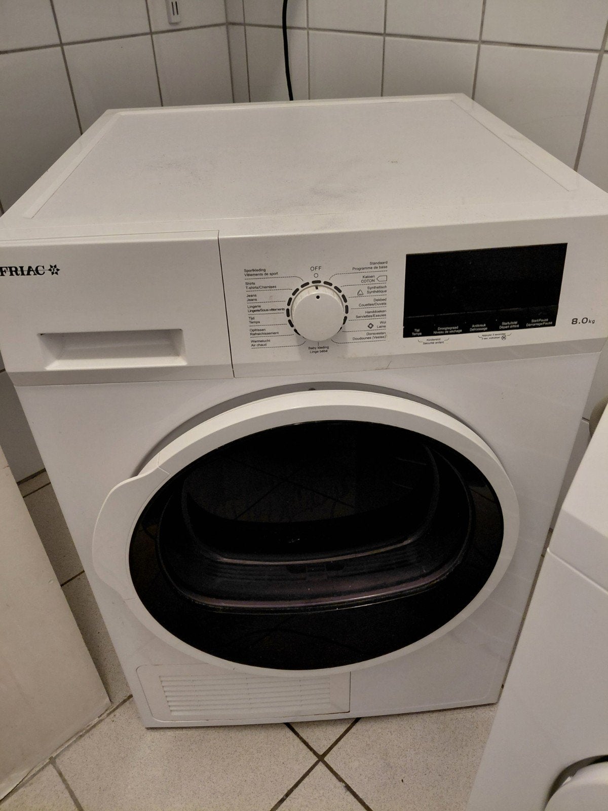sèche-linge, Friac, 8 kg, Enlèvement