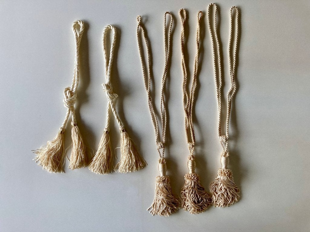Gordijnkwasten – 5 stuks, Overige materialen, Overige merken, Beige, Ophalen of Verzenden