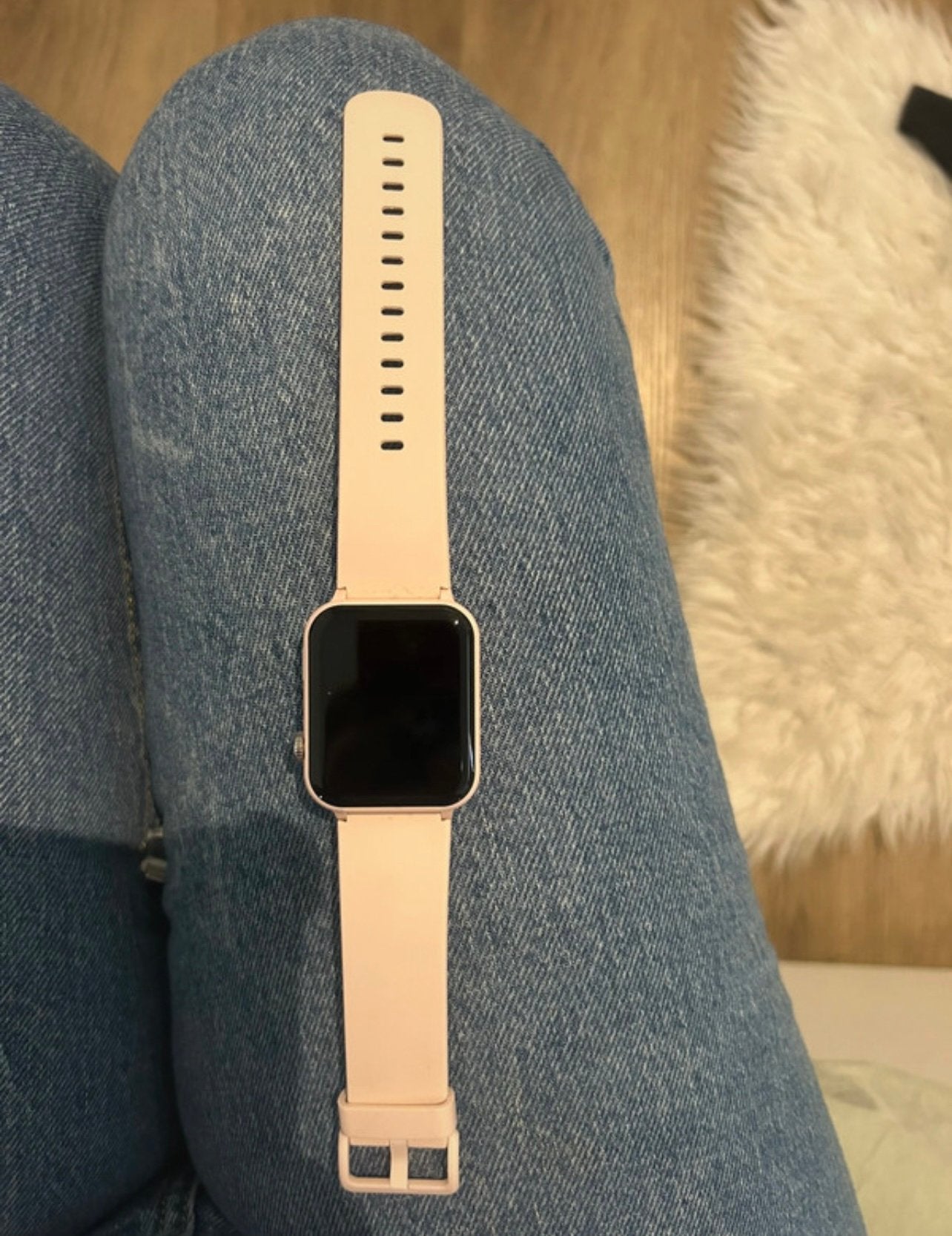 Blackview Smart Watch - pink- excellent condition + charger, Enlèvement ou Envoi, Comme neuf, Rose, Android