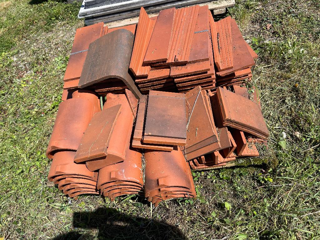 Platte tegels en noktegels, Ophalen, Steen of Klei, Zo goed als nieuw, Dakpannen