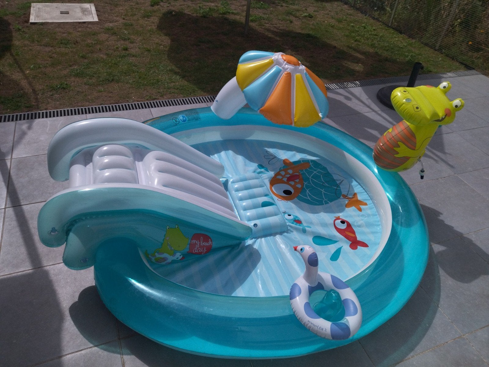 Rond Intex zwembad, Tuin en Terras, Zwembaden, Ophalen, Gebruikt, Minder dan 80 cm, Opblaaszwembad