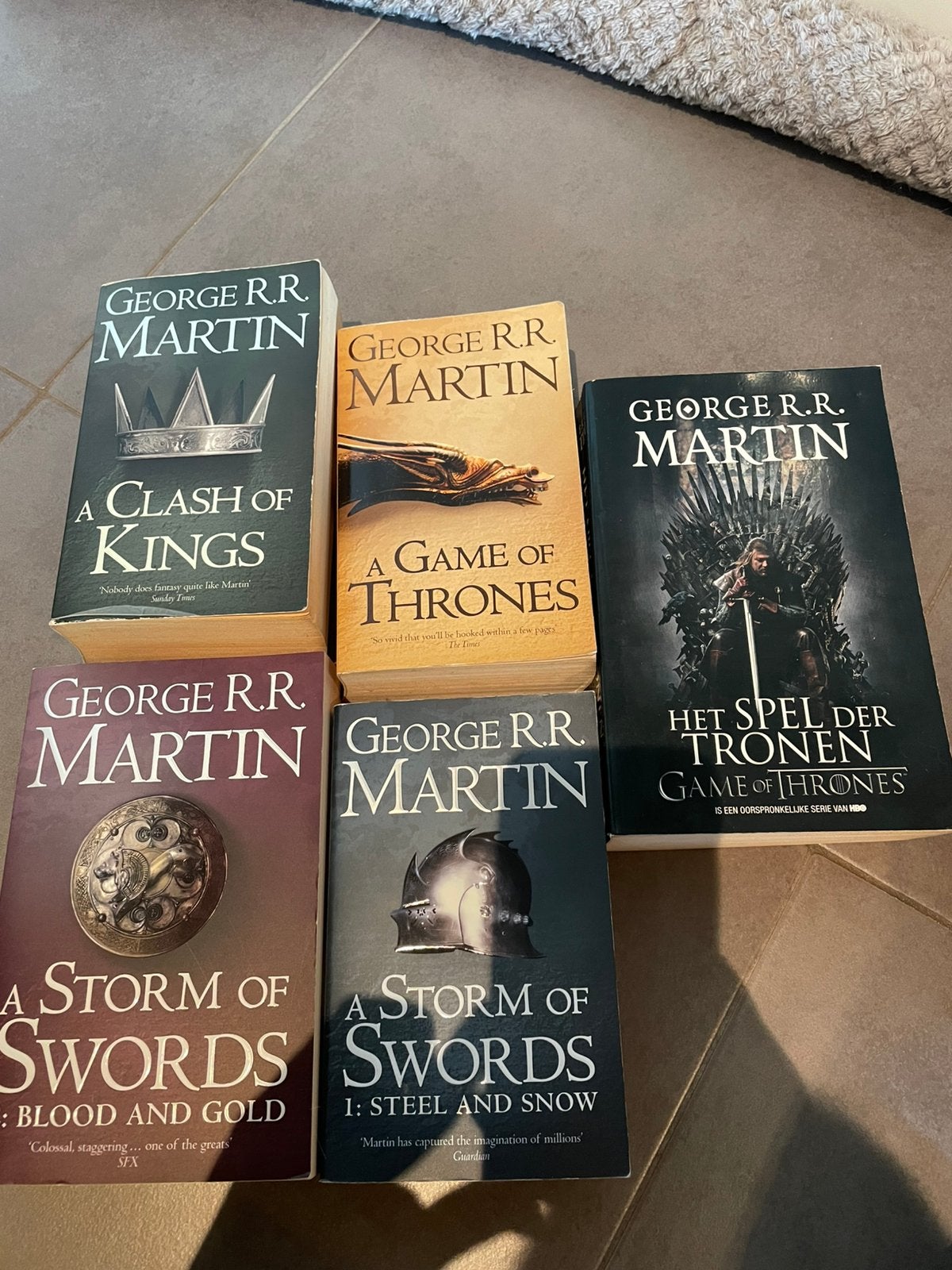 Boeken game of thrones, Ophalen, Gelezen