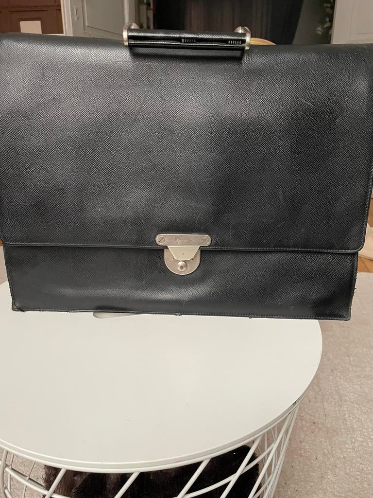 Porte documents, Enlèvement ou Envoi, Utilisé, Noir, Cuir