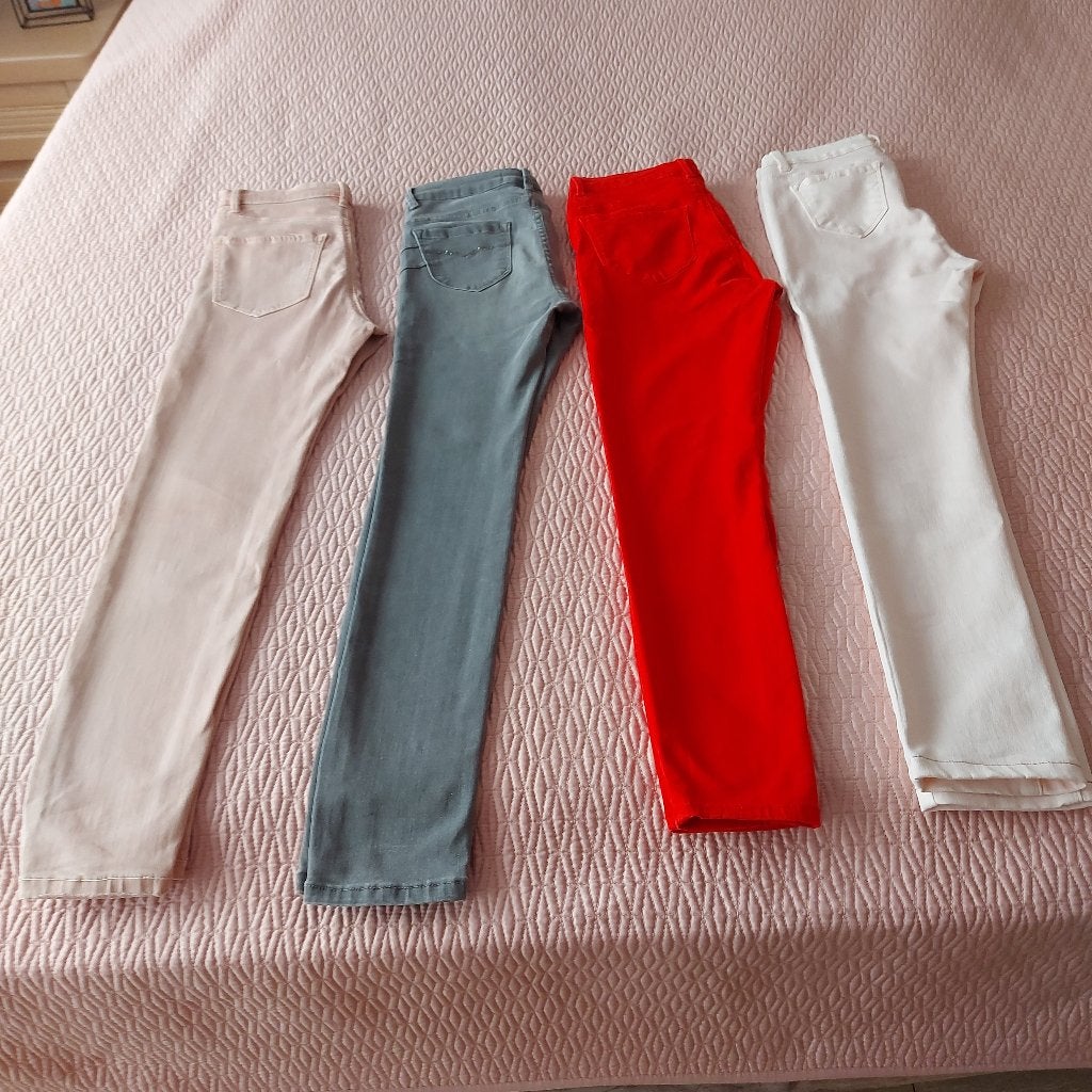 Damens skinny broeken maat 34, Motos, Seconde main, Enlèvement ou Envoi, Femmes, Pantalon | textile